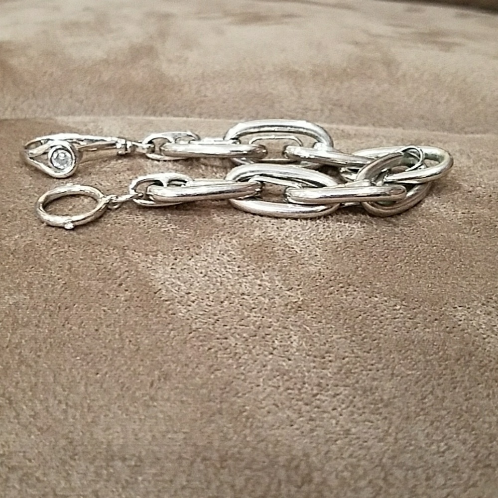 Henri Bendel stainless steel chain bracelet
